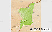 Physical 3D Map of Boumdeid, satellite outside