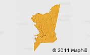 Political 3D Map of Boumdeid, cropped outside