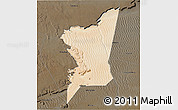 Satellite 3D Map of Boumdeid, darken