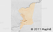 Satellite 3D Map of Boumdeid, lighten, desaturated