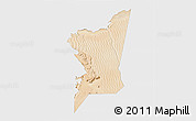 Satellite 3D Map of Boumdeid, single color outside