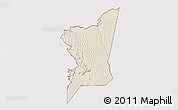 Shaded Relief 3D Map of Boumdeid, cropped outside