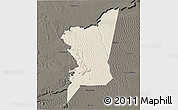 Shaded Relief 3D Map of Boumdeid, darken