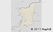 Shaded Relief 3D Map of Boumdeid, desaturated