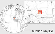 Blank Location Map of Boumdeid