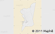 Classic Style Map of Boumdeid, single color outside