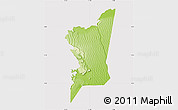 Physical Map of Boumdeid, cropped outside