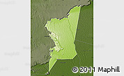 Physical Map of Boumdeid, darken