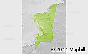 Physical Map of Boumdeid, lighten, desaturated