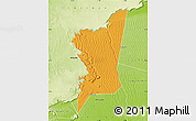 Political Map of Boumdeid, physical outside