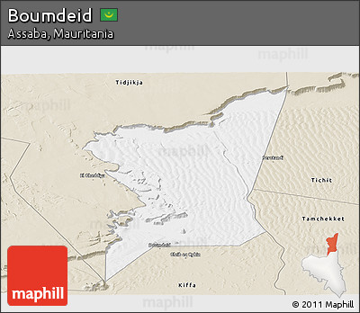 Classic Style Panoramic Map of Boumdeid