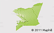 Physical Panoramic Map of Boumdeid, cropped outside