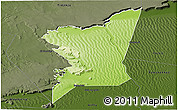 Physical Panoramic Map of Boumdeid, darken