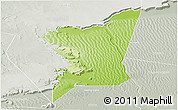 Physical Panoramic Map of Boumdeid, lighten, semi-desaturated