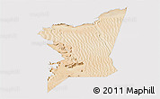 Satellite Panoramic Map of Boumdeid, cropped outside