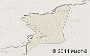 Shaded Relief Panoramic Map of Boumdeid, lighten