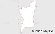 Classic Style Simple Map of Boumdeid, cropped outside