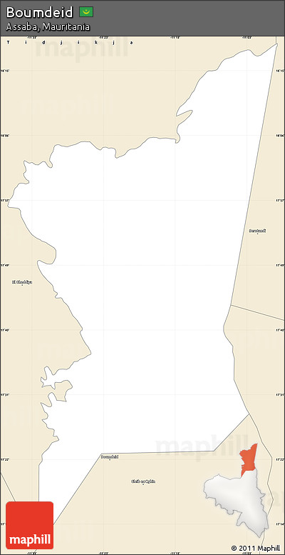 Classic Style Simple Map of Boumdeid