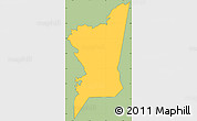 Savanna Style Simple Map of Boumdeid, cropped outside