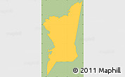 Savanna Style Simple Map of Boumdeid, single color outside
