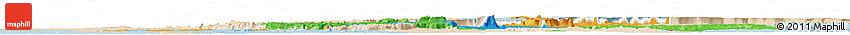 Political Horizon Map of Assaba, lighten