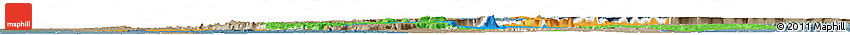 Political Horizon Map of Assaba, semi-desaturated