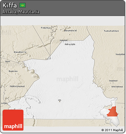 Classic Style 3D Map of Kiffa