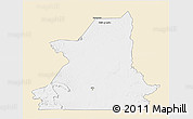 Classic Style 3D Map of Kiffa, single color outside