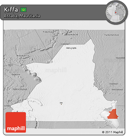 Gray 3D Map of Kiffa