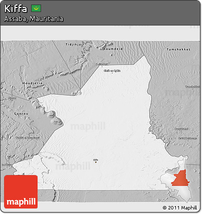 Gray 3D Map of Kiffa