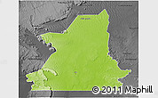 Physical 3D Map of Kiffa, darken, desaturated