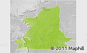 Physical 3D Map of Kiffa, lighten, desaturated