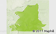 Physical 3D Map of Kiffa, lighten