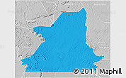 Political 3D Map of Kiffa, lighten, desaturated