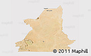 Satellite 3D Map of Kiffa, cropped outside