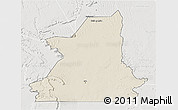 Shaded Relief 3D Map of Kiffa, lighten, semi-desaturated