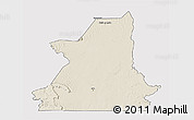 Shaded Relief 3D Map of Kiffa, single color outside