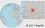 Gray Location Map of Kiffa