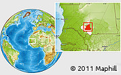 Physical Location Map of Kiffa, highlighted parent region