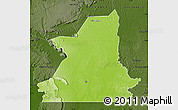 Physical Map of Kiffa, darken