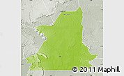 Physical Map of Kiffa, lighten, semi-desaturated