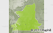 Physical Map of Kiffa, semi-desaturated