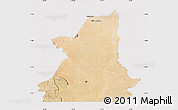 Satellite Map of Kiffa, cropped outside