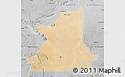 Satellite Map of Kiffa, desaturated