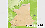 Satellite Map of Kiffa, physical outside