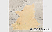 Satellite Map of Kiffa, semi-desaturated
