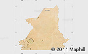 Satellite Map of Kiffa, single color outside