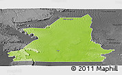Physical Panoramic Map of Kiffa, darken, desaturated