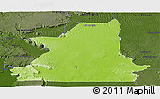 Physical Panoramic Map of Kiffa, darken