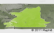 Physical Panoramic Map of Kiffa, darken, semi-desaturated
